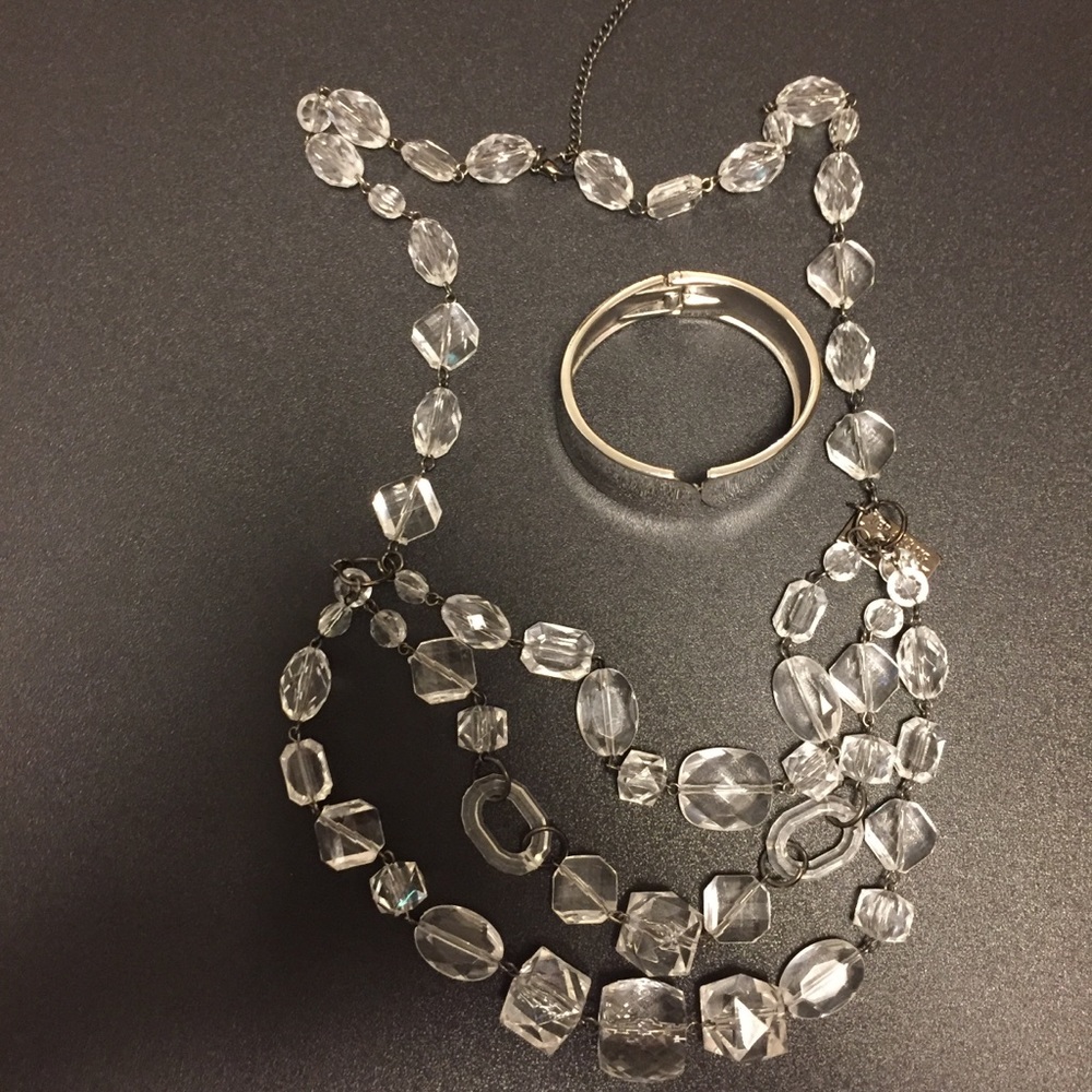 VERA Wang Look Necklace with Cuff Bracelet